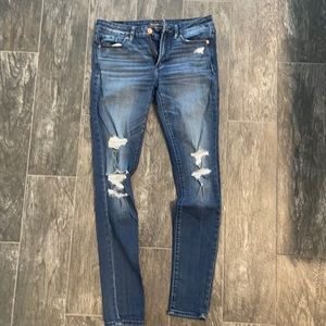 Abercrombie & Fitch Destroyed Super Skinny Jeans